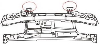 7 899 р. IBIZA {POLO CLASSICCORDOBA 93-} СУППОРТ РАДИАТОРА 1.8 2 С КОНДИЦ API seibz96-380  с доставкой в г. Воронеж. Увеличить фотографию 1