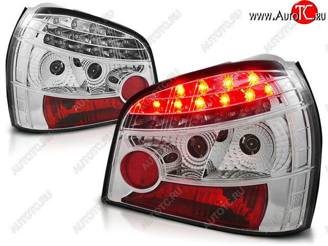 11 699 р. AUDI A3 ФОНАРЬ ЗАДН ВНЕШН Л+П (КОМПЛЕКТ) ТЮНИНГ ПРОЗРАЧ ДИОД (SONAR) ВНУТРИ ХРОМ SONAR ai0a396-741h-n  с доставкой в г. Воронеж