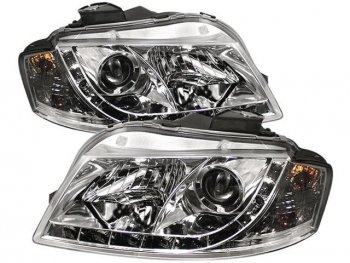 31 699 р. AUDI A3 ФАРА Л+П (КОМПЛЕКТ) ТЮНИНГ ПКОРРЕКТОР ЛИНЗОВАН (DEVIL EYES) (SONAR) ВНУТРИ ХРОМ SONAR ai0a304-002h-n  с доставкой в г. Воронеж. Увеличить фотографию 1