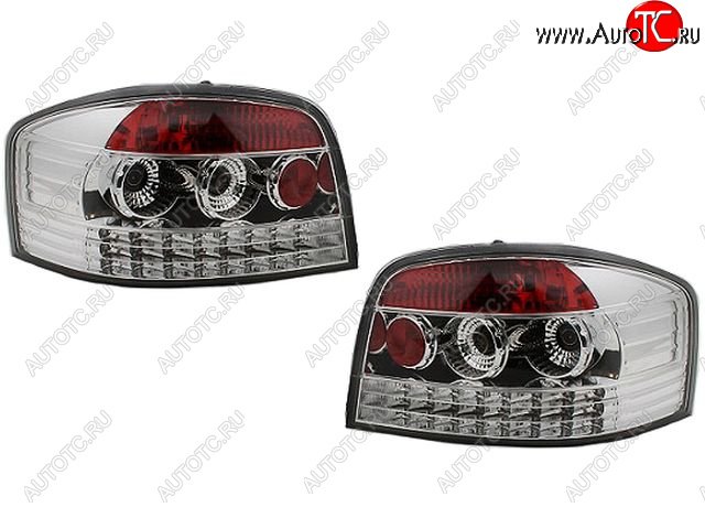 10 849 р. AUDI A3 ФОНАРЬ ЗАДН ВНЕШН Л+П (КОМПЛЕКТ) (3 дв) ТЮНИНГ ДИОД (SONAR) ВНУТРИ ХРОМ SONAR ai0a304-741h-n  с доставкой в г. Воронеж