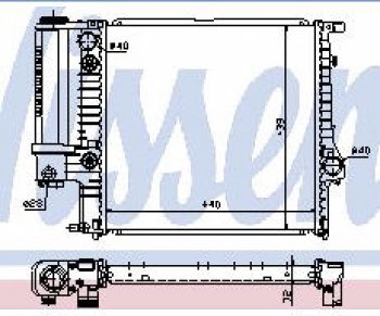 6 999 р. E36 {E30 88-91} РАДИАТОР ОХЛАЖДЕН (NISSENS) (NRF) (GERI) (см.каталог) NISSENS bme3690-911  с доставкой в г. Воронеж. Увеличить фотографию 1