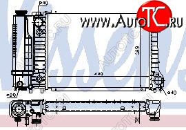 4 649 р. E30 {E34 88-92} РАДИАТОР ОХЛАЖДЕН (NISSENS) (AVA) (см.каталог) NISSENS bme3087-914  с доставкой в г. Воронеж