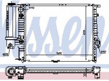 4 099 р. E34 РАДИАТОР ОХЛАЖДЕН (см.каталог) BODYPARTS bme3488-912  с доставкой в г. Воронеж. Увеличить фотографию 1