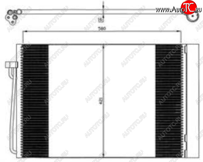 5 549 р. E60 (E63 04-E65 01-) КОНДЕНСАТОР КОНДИЦ (см.каталог) BODYPARTS bme6002-931  с доставкой в г. Воронеж
