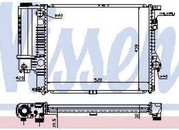 6 799 р. E39 95-98 РАДИАТОР ОХЛАЖДЕН (см.каталог) BODYPARTS bme3995-911  с доставкой в г. Воронеж. Увеличить фотографию 1