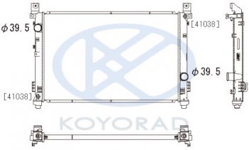13 899 р. PACIFICA РАДИАТОР ОХЛАЖДЕН AT (KOYO) KOYORAD crpcf04-910  с доставкой в г. Воронеж. Увеличить фотографию 1
