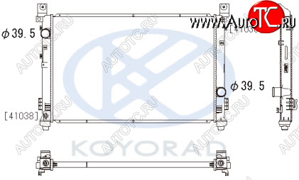 13 899 р. PACIFICA РАДИАТОР ОХЛАЖДЕН AT (KOYO) KOYORAD crpcf04-910  с доставкой в г. Воронеж