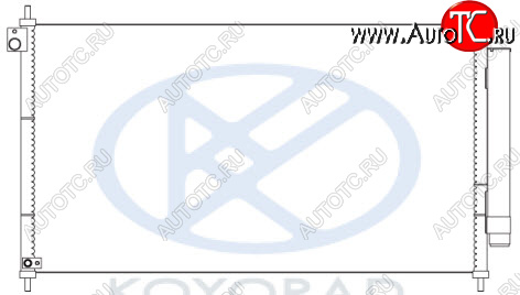 9 899 р. CIVIC КОНДЕНСАТОР КОНДИЦ (СЕДАН) (ХЭТЧБЭК) (KOYO) KOYORAD hdcvc12-930  с доставкой в г. Воронеж