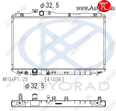 10 449 р. CIVIC РАДИАТОР ОХЛАЖДЕН MT (KOYO) KOYORAD hdcvc12-911  с доставкой в г. Воронеж
