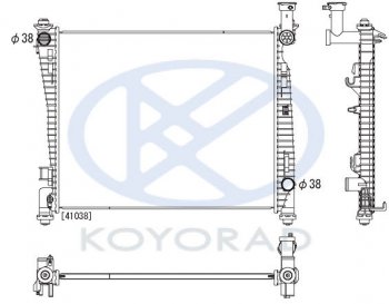 16 999 р. GR CHEROKEE РАДИАТОР ОХЛАЖДЕН AT (бензин) (KOYO) KOYORAD jpgch10-910  с доставкой в г. Воронеж. Увеличить фотографию 1