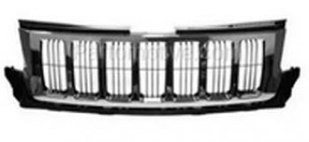 10 299 р. GR CHEROKEE РЕШЕТКА РАДИАТОРА С ХРОМ МОЛДИНГ (Китай) ТЕМНО-СЕР BODYPARTS jpgch10-101tg  с доставкой в г. Воронеж. Увеличить фотографию 1