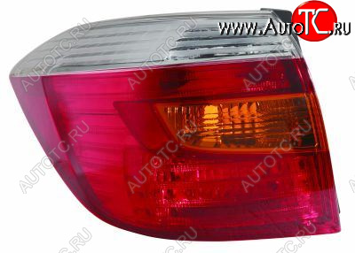 7 299 р. Левый фонарь DEPO Toyota Highlander XU40 дорестайлинг (2007-2010)  с доставкой в г. Воронеж