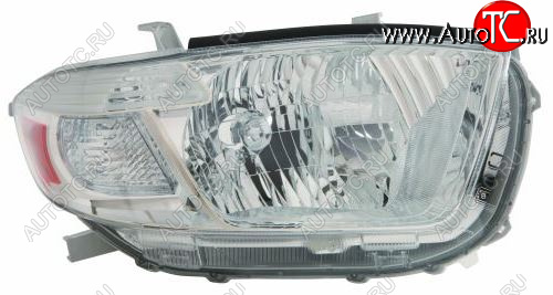 11 249 р. Правая фара (c электрокорректором) DEPO  Toyota Highlander  XU40 (2007-2010) дорестайлинг  с доставкой в г. Воронеж