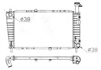 9 849 р. TAURUS (SABLETAURUS SHO) РАДИАТОР ОХЛАЖДЕН AT 3 3.8 BODYPARTS fdtrs86-913  с доставкой в г. Воронеж. Увеличить фотографию 1