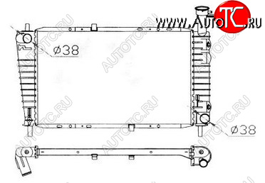 9 849 р. TAURUS (SABLETAURUS SHO) РАДИАТОР ОХЛАЖДЕН AT 3 3.8 BODYPARTS fdtrs86-913  с доставкой в г. Воронеж