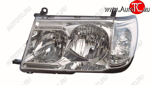 23 549 р. LANDCRUISER ФАРА Л+П (КОМПЛЕКТ) ТЮНИНГ ПРОЗРАЧ С ЛИТОЙ УК.ПОВОР (DEPO) DEPO tylan98-003-n  с доставкой в г. Воронеж