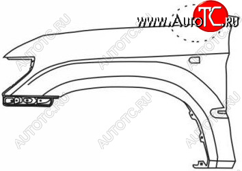 24 999 р. PRADO КРЫЛО ПЕРЕДН ЛЕВ С ОТВ ППОВТОРИТЕЛЬ ПАНТЕННУ (Тайвань) BODYPARTS typrd96-271-l  с доставкой в г. Воронеж