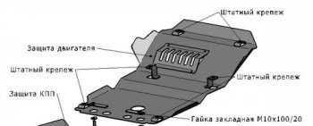 1 169 р. PRADO ЗАЩИТА ПОДДОНА ДВИГАТЕЛЯ , СТАЛЬН BODYPARTS typrd05-9f0  с доставкой в г. Воронеж. Увеличить фотографию 1