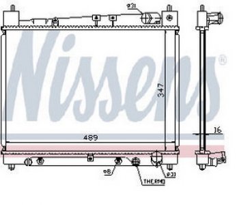 7 599 р. YARIS (+VERSOECHO 00-  PLATZ 00-) РАДИАТОР ОХЛАЖДЕН AT 1.3 1.5 BODYPARTS tyyas99-912  с доставкой в г. Воронеж. Увеличить фотографию 1