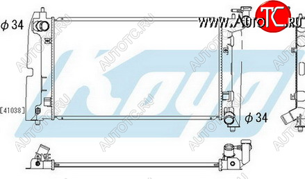 4 799 р. COROLLA РАДИАТОР ОХЛАЖДЕН MT 1.4 1.6 BODYPARTS tycrl02-913  с доставкой в г. Воронеж