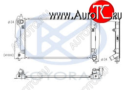 8 299 р. COROLLA {AVENSIS 03- 1.8 MT} РАДИАТОР ОХЛАЖДЕН MT 1.4 1.6 (KOYO) KOYORAD tycrl02-915  с доставкой в г. Воронеж