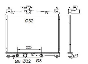 3 289 р. YARIS РАДИАТОР ОХЛАЖДЕН AT 1 1.3 BODYPARTS tyyas99-916  с доставкой в г. Воронеж. Увеличить фотографию 1