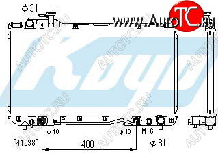 10 549 р. RAV4 РАДИАТОР ОХЛАЖДЕН AT 2 (KOYO) KOYORAD tyrv494-910  с доставкой в г. Воронеж