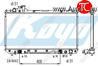 4 299 р. RAV4 РАДИАТОР ОХЛАЖДЕН AT 2 (2 ряд) BODYPARTS tyrv496-911  с доставкой в г. Воронеж