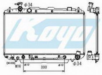4 949 р. RAV4 РАДИАТОР ОХЛАЖДЕН AT 2 BODYPARTS tyrv400-913  с доставкой в г. Воронеж. Увеличить фотографию 1