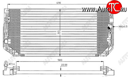 5 949 р. COROLLA (+ ПРАВ РУЛЬ) КОНДЕНСАТОР КОНДИЦ BODYPARTS tycrl97-931  с доставкой в г. Воронеж