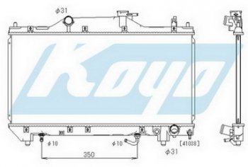 6 849 р. AVENSIS РАДИАТОР ОХЛАЖДЕН AT 1.6 1.8 (KOYO) KOYORAD tyave00-911  с доставкой в г. Воронеж. Увеличить фотографию 1