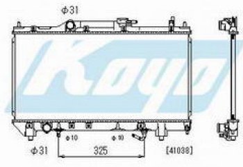 6 299 р. AVENSIS {7AFE} РАДИАТОР ОХЛАЖДЕН AT 1.8 (KOYO) KOYORAD tyave97-910  с доставкой в г. Воронеж. Увеличить фотографию 1