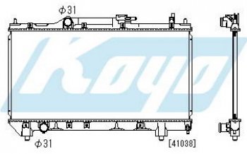 4 749 р. AVENSIS {4AFE7AFE} РАДИАТОР ОХЛАЖДЕН MT 1.6 1.8 (KOYO) KOYORAD tyave97-911  с доставкой в г. Воронеж. Увеличить фотографию 1