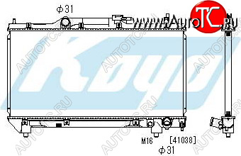 9 299 р. AVENSIS {3SFE} РАДИАТОР ОХЛАЖДЕН MT 2 (KOYO) KOYORAD tyave97-912  с доставкой в г. Воронеж