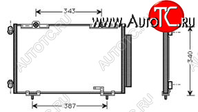 4 599 р. AVENSIS КОНДЕНСАТОР КОНДИЦ BODYPARTS tyave97-930  с доставкой в г. Воронеж
