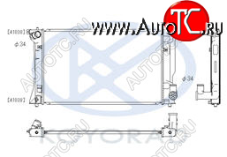 5 999 р. AVENSIS РАДИАТОР ОХЛАЖДЕН MT 2.4 (KOYO) KOYORAD tyave03-910  с доставкой в г. Воронеж