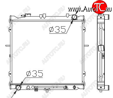 6 249 р. SPORTAGE РАДИАТОР ОХЛАЖДЕН 2 AT BODYPARTS kaspr94-912  с доставкой в г. Воронеж