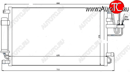3 989 р. TUCSON КОНДЕНСАТОР КОНДИЦ BODYPARTS hntun04-931  с доставкой в г. Воронеж
