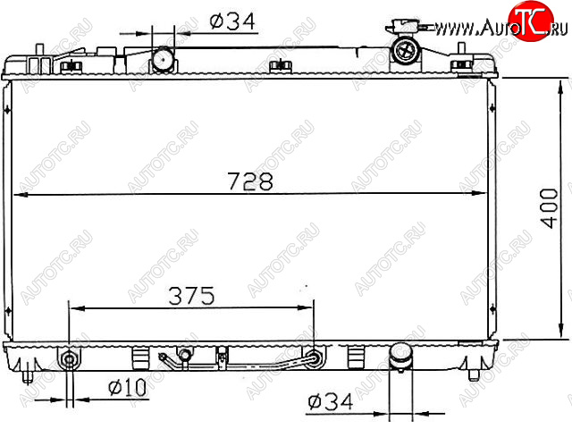 6 999 р. CAMRY РАДИАТОР ОХЛАЖДЕН AT 2.4 BODYPARTS tycam06-914  с доставкой в г. Воронеж