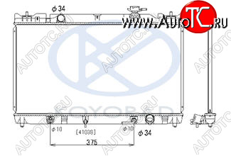 10 299 р. CAMRY РАДИАТОР ОХЛАЖДЕН AT 2 2.4 (KOYO) KOYORAD tycam02-911  с доставкой в г. Воронеж