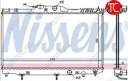 10 599 р. COROLLA (1ZZFE3ZZFE4ZZFE) РАДИАТОР ОХЛАЖДЕН MT 1.4 1.6 1.8 (1 ряд) BODYPARTS tycrl97-910  с доставкой в г. Воронеж