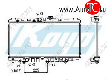 3 379 р. COROLLA РАДИАТОР ОХЛАЖДЕН AT 1.3 1.5 1.6 (KOYO) KOYORAD tycrl88-914  с доставкой в г. Воронеж