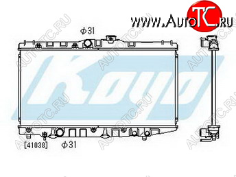 4 899 р. COROLLA РАДИАТОР ОХЛАЖДЕН MT 1.5 1.6 (KOYO) KOYORAD tycrl88-917  с доставкой в г. Воронеж