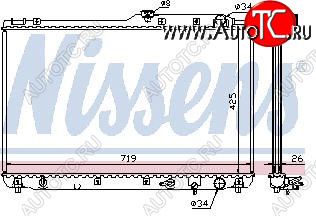 7 749 р. CAMRY (LX ES300) РАДИАТОР ОХЛАЖДЕН ПРАВ НИЖН ВЫХОД С ГОРЛОВИН MT 3 (1 ряд) BODYPARTS tycam92-911-r  с доставкой в г. Воронеж