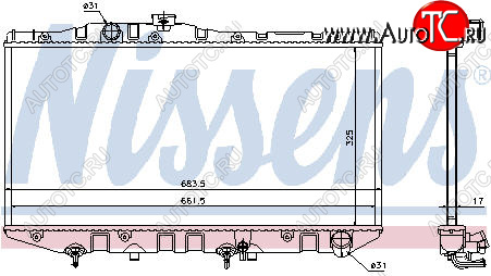 3 399 р. CAMRY РАДИАТОР ОХЛАЖДЕН AT 2 (1 ряд) BODYPARTS tycam87-910  с доставкой в г. Воронеж