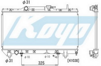 4 649 р. CARINA E РАДИАТОР ОХЛАЖДЕН AT 1.6 1.8 (KOYO) KOYORAD tycae92-917  с доставкой в г. Воронеж. Увеличить фотографию 1