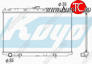 5 349 р. P11 РАДИАТОР ОХЛАЖДЕН MT 1.6 1.8 2 (KOYO) KOYORAD nnp1197-910  с доставкой в г. Воронеж