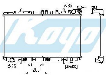 5 249 р. P10 РАДИАТОР ОХЛАЖДЕН AT 1.8 (KOYO) KOYORAD nnp1091-915  с доставкой в г. Воронеж. Увеличить фотографию 1