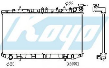 4 999 р. N14 РАДИАТОР ОХЛАЖДЕН MT 1.8 (KOYO) KOYORAD nnn1491-911  с доставкой в г. Воронеж. Увеличить фотографию 1