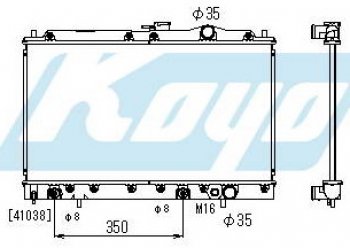 5 249 р. GALANT РАДИАТОР ОХЛАЖДЕН AT 1.8 2 (KOYO) (2 ряд) KOYORAD mbgal88-911  с доставкой в г. Воронеж. Увеличить фотографию 1